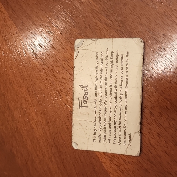 Vintage Fossil ALABAMA ROLL TIDE LEATHER PURSE! UNIQUE!! - Picture 12 of 13